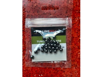 Fulling Mill Slotted Tungsten Beads - 4.6mm Black Nickel