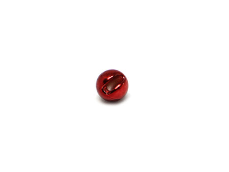 Fulling Mill Slotted Tungsten Beads - 4.6mm Metallic Red