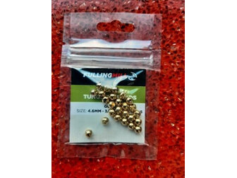 Fulling Mill Slotted Tungsten Beads - 4.6mm Gold