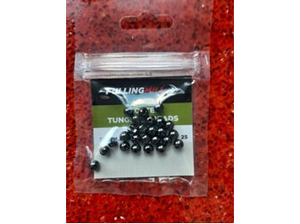 Fulling Mill Slotted Tungsten Beads - 4.6mm Black Nickel