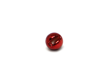 Fulling Mill Slotted Tungsten Beads - Metallic Red