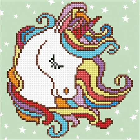 Fun Unicorn - Diamond Art - Beginner Kit