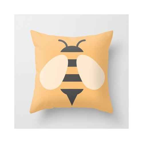 Funky cushion cover for kids room - Bumble Bee