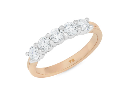 Furl Five Stone Diamond Ring