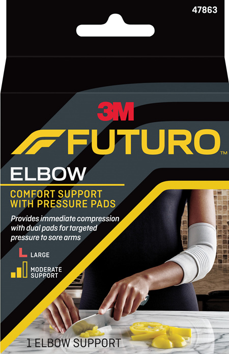 Futuro Comfort Elbow Support With Pressure Pads, Large