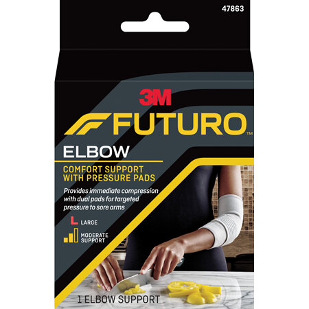 Futuro Comfort Elbow Support With Pressure Pads, Large