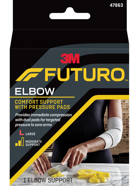 Futuro Comfort Elbow Support With Pressure Pads, Large