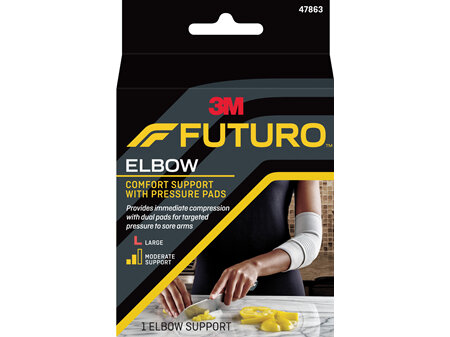 Futuro Comfort Elbow Support With Pressure Pads, Large