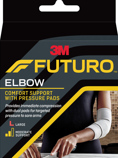 Futuro Comfort Elbow Support With Pressure Pads, Large