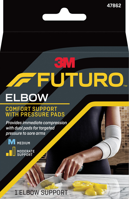 Futuro Comfort Elbow Support With Pressure Pads, Medium