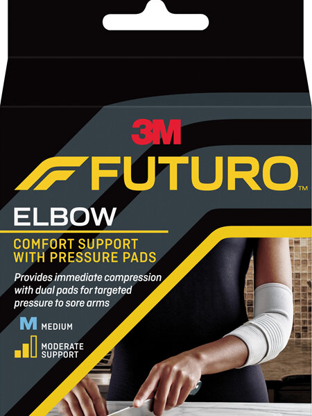 Futuro Comfort Elbow Support With Pressure Pads, Medium