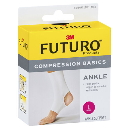 Futuro Compression Basics Elastic Ankle Brace Large