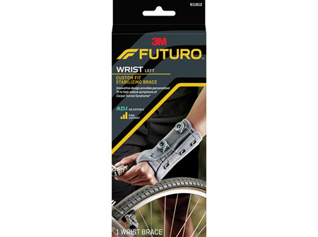 Futuro Custom Fit Stabilising Wrist Brace, Left Hand, Adjustable