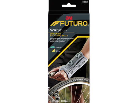 Futuro Custom Fit Stabilising Wrist Brace, Left Hand, Adjustable