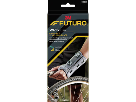 Futuro Custom Fit Stabilising Wrist Brace, Left Hand, Adjustable