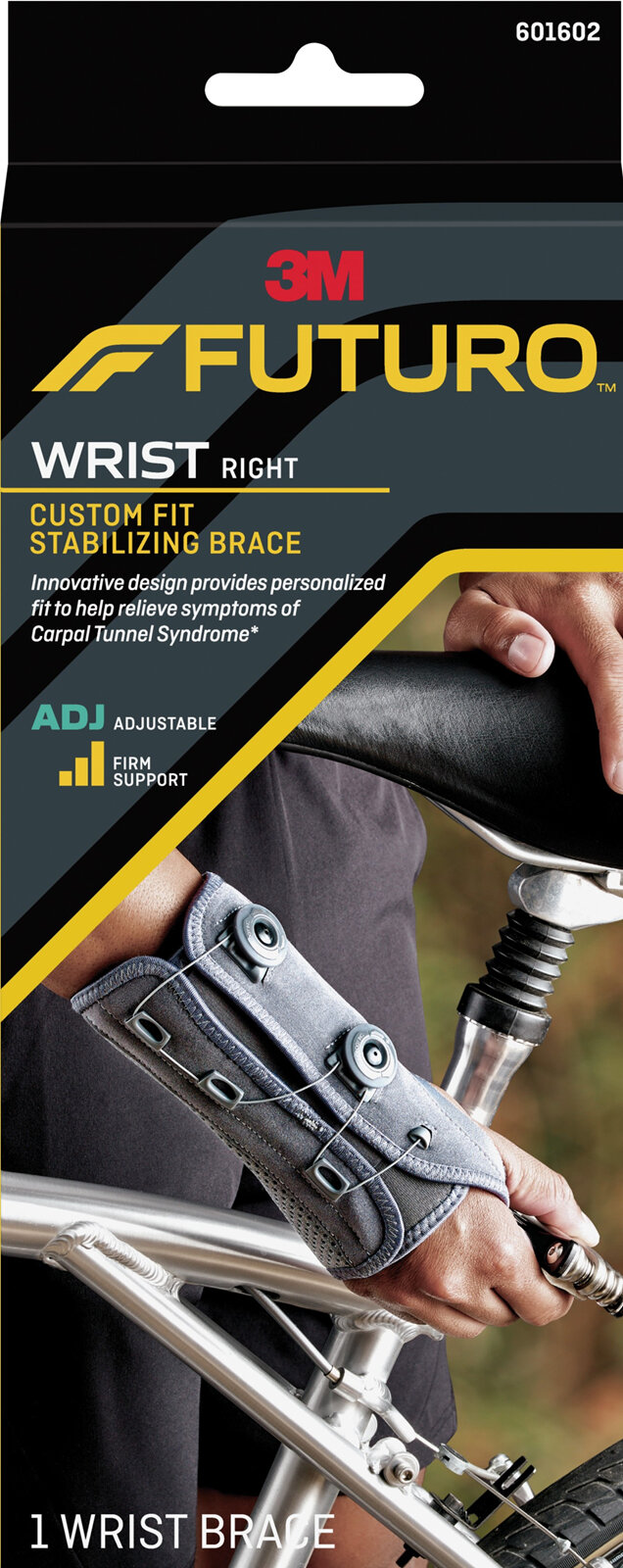 Futuro Custom Fit Stabilising Wrist Brace, Right Hand, Adjustable