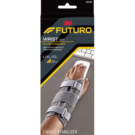 Futuro Deluxe Wrist Stabiliser, Left Hand, Large/Extra Large