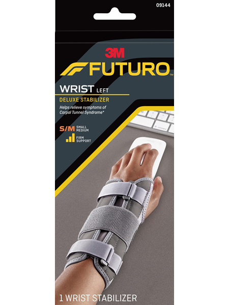Futuro Deluxe Wrist Stabiliser, Left Hand, Small/Medium