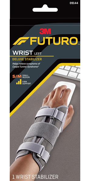 Futuro Deluxe Wrist Stabiliser, Left Hand, Small/Medium