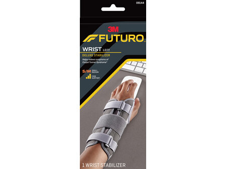 Futuro Deluxe Wrist Stabiliser, Left Hand, Small/Medium