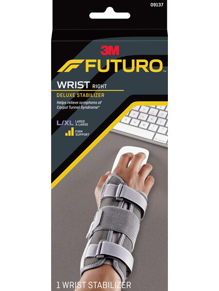 Futuro Deluxe Wrist Stabiliser, Right Hand, Large/Extra Large