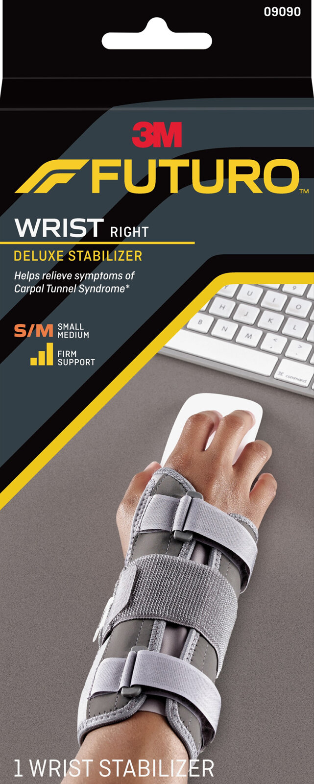 Futuro Deluxe Wrist Stabiliser, Right Hand, Small/Medium - Unichem