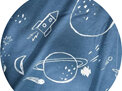 'Galaxy' 95% Cotton Knit Fabric;  1 piece @ 0.5m * SUPER WIDTH 190 cm