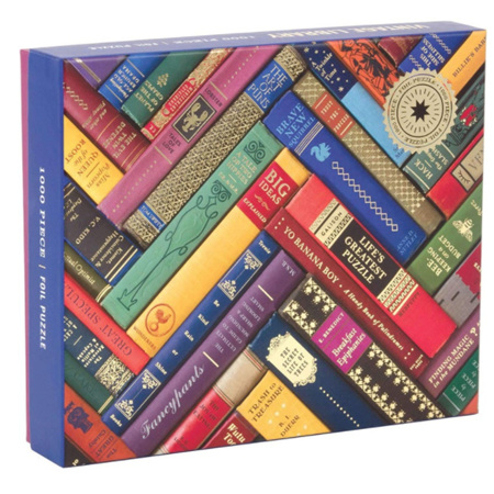 Galison 1000 Piece Foil Jigsaw Puzzle: Vintage Library