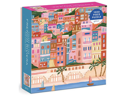 Galison  1000  Piece Jigsaw Puzzle Colours Of The French Riviera