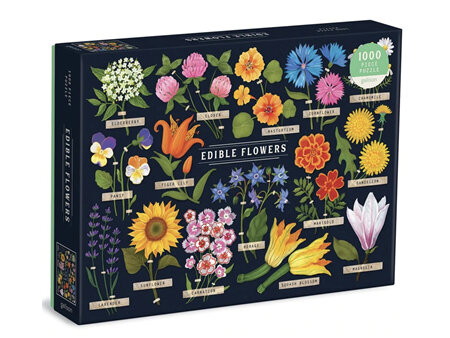 Galison 1000 Piece Jigsaw Puzzle: Edible Flowers