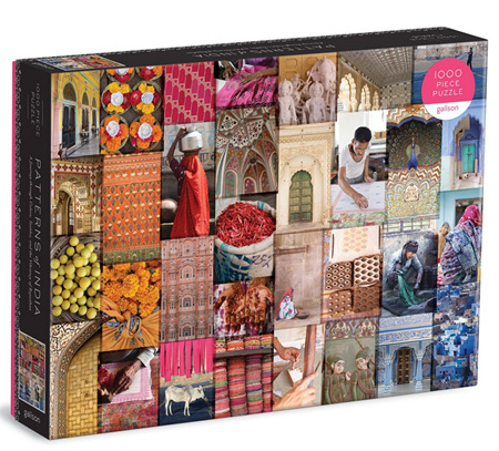 Galison 1000 Piece Jigsaw Puzzle: Patterns of India