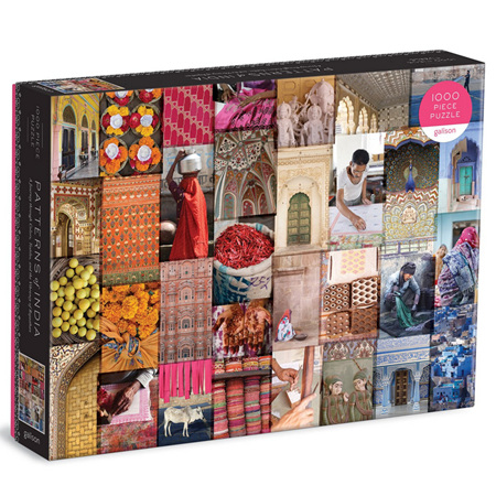 Galison 1000 Piece Jigsaw Puzzle: Patterns of India