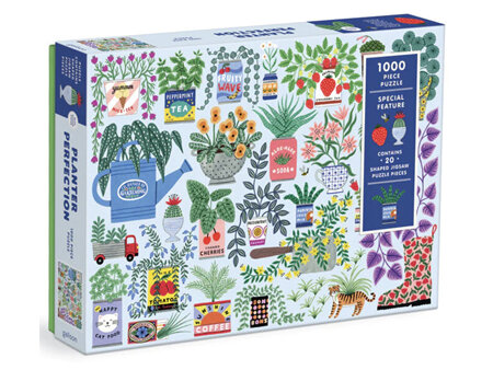 Galison 1000 Piece Jigsaw Puzzle Planter Perfection with Shaped Pieces