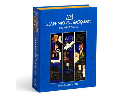 Galison 500  Piece Jigsaw Puzzle Basquiat Horn Players Book Puzzle