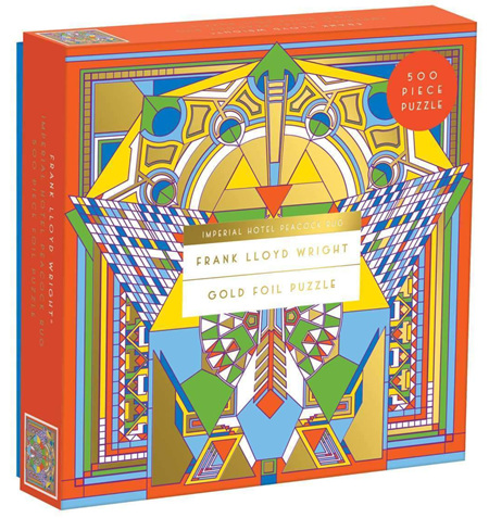Galison 500 Piece Jigsaw Puzzle: Frank Lloyd Wright Imperial Hotel Peacock Rug