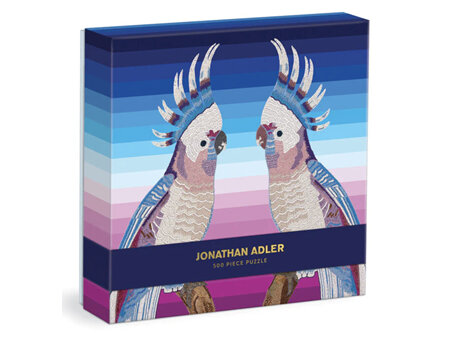 Galison 500 Piece Jigsaw Puzzle Jonathan Adler Parrots