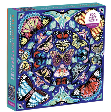 Galison 500 Piece Jigsaw Puzzle:  Kaleido - Butterflies