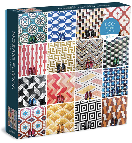Galison 500 Piece Jigsaw Puzzle: Mosaic Floors