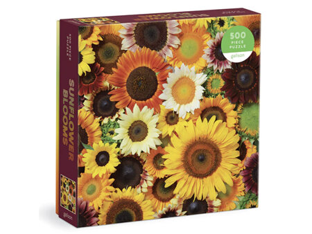 Galison 500 Piece Jigsaw Puzzles Sunflower Blooms