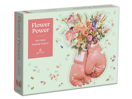 Galison Flower Power 750pc Shaped Jigsaw Puzzle