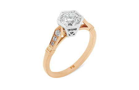 Galliard: Brilliant Cut Diamond Solitaire Ring