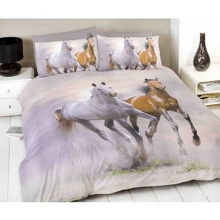 Galloping Horses Single Duvet Cover Set