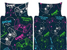 Gamer For Life Neon Reversible Single Duvet Cover Set