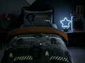 Gamer Reversible Single Duvet Cover Set - Glow in the Dark