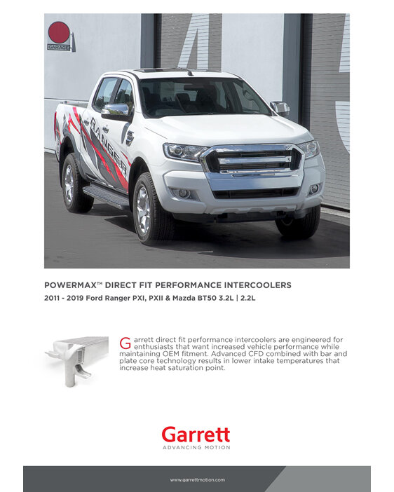 Garrett 3.2 Ford Ranger / Mazda BT50 Intercooler Kit