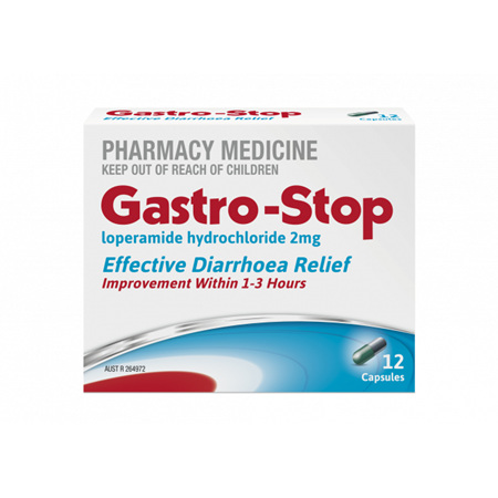Gastro-Stop Diarrhoea Relief Capsules, 12 Pack