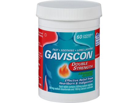 GAVISCON Double Str. P/M Chew 60Tab