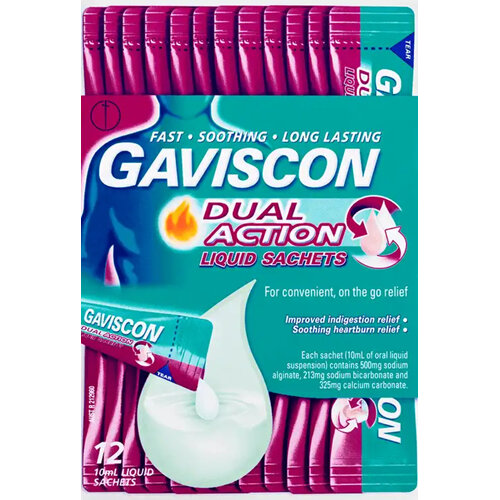 GAVISCON Dual Act. Liq Sachet 12pk