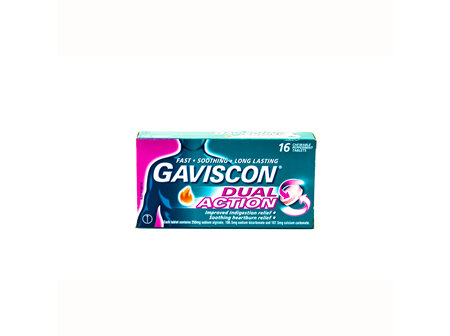 Gaviscon Dual Action Chewable Tablets