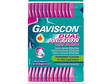 Gaviscon Dual Action Liquid Sachets 10pk